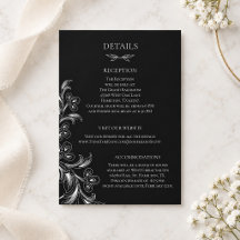 Boda floral botánica en blanco y negro