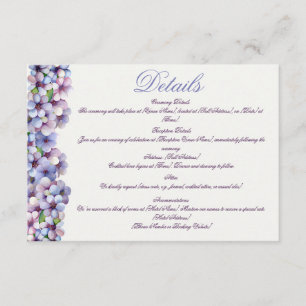 Tarjeta De Recepción Boda floral de acuarela poética romántica