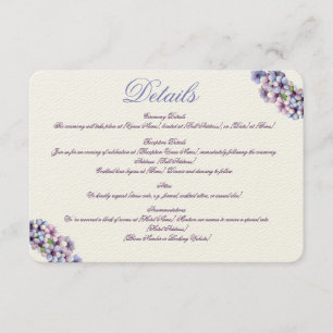 Tarjeta De Recepción Boda floral de acuarela poética romántica