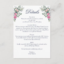 Boda floral de eucalipto azul marino rosa