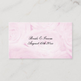 Tarjeta De Recepción Boda floral de flores rosa rosa suave