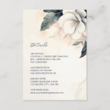 Boda floral de marfil azul de bellas artes