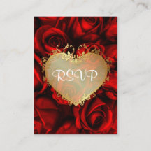 Boda Floral de Rosa Roja RSVP