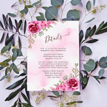 Boda floral Minimalista de oro rosa