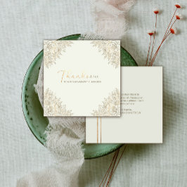 Tarjeta De Recepción Boda Floral Romántica Rsvp | Script Gracias