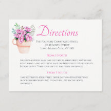 Boda floral rosa dirección Flor acuática