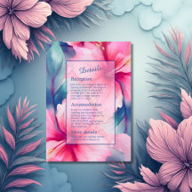 boda floral tropical hawaiana fucsia hibisco