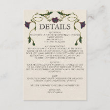 Boda floral vintage art nouveau tono de joya