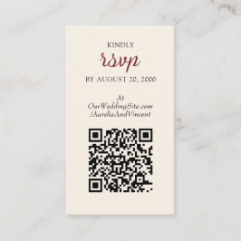 Tarjeta De Recepción Boda forestal encantado