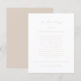 Tarjeta De Recepción Boda Formal Clásica Rosa Sonrojo
