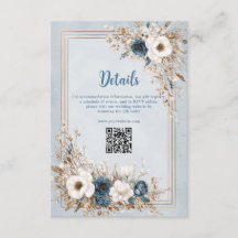 Boda Frosted Bloom Azul Polvo y Dorado