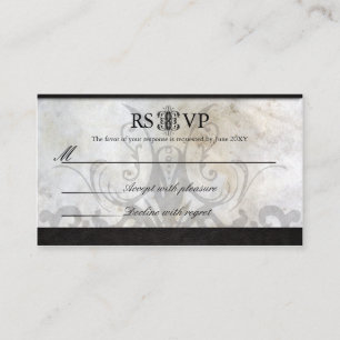 Tarjeta De Recepción Boda gaélica Tarjeta-Céltica del nudo de RSVP de