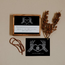 Boda gótico Skeleton manos Boda Código QR RSVP