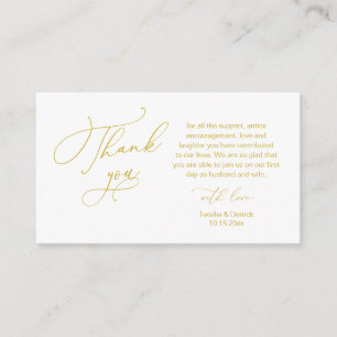 Tarjeta De Recepción Boda Gracias, en el tema romántico moderno Enclos