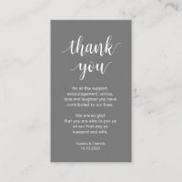 Boda Gracias, guión sencillo moderno