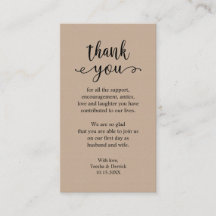 Boda Gracias, Modern Rustic Brown Kraft