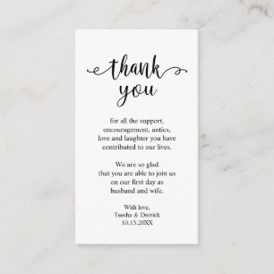 Tarjeta De Recepción Boda Gracias, Rustic Moderno