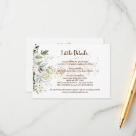 Tarjeta De Recepción Boda Herbal Bridal Shower