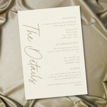 Boda Minimalista Crema Marfil Elegante