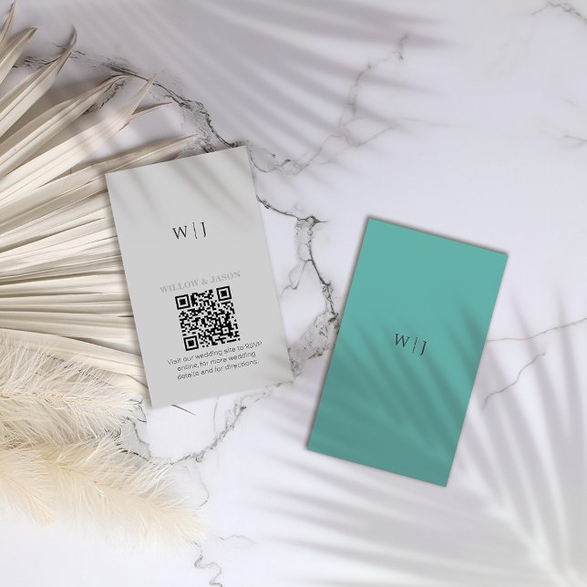 Tarjeta De Recepción Boda minimalista elegante (Subido por el creador)