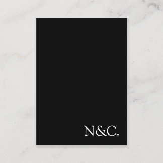Tarjeta De Recepción Boda Minimalista Moderna Simple en Negro y Blanco