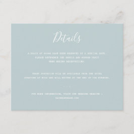 Tarjeta De Recepción Boda Minimalista simple y moderno