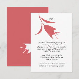 TARJETA DE RECEPCIÓN BODA MOD WINE TULIP