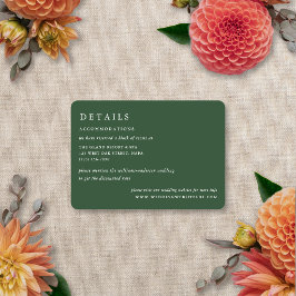 Tarjeta De Recepción Boda moderna elegante de verano y otoño con desenf