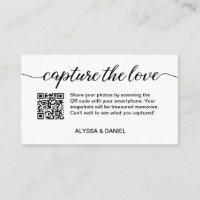 Boda moderno Captura el código QR de amor