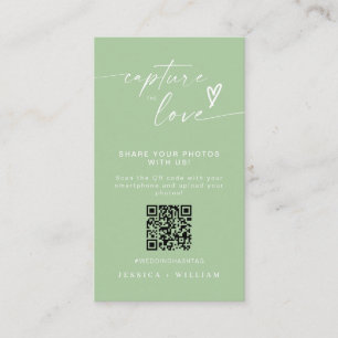 Tarjeta De Recepción Boda moderno captura el código Qr del amor
