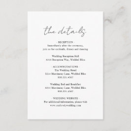 Tarjeta De Recepción Boda moderno con guión ruso