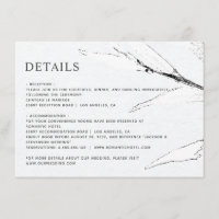 Boda moderno de folletos gráficos en blanco y negr