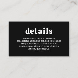 Tarjeta De Recepción Boda moderno de tipo retro