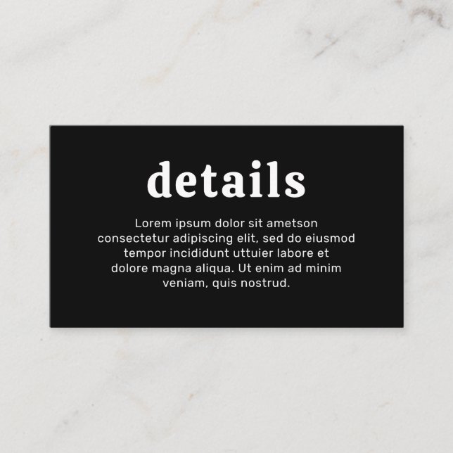 Tarjeta De Recepción Boda moderno de tipo retro (Anverso)