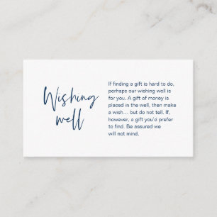 Tarjeta De Recepción Boda moderno deseando lo mejor, regalo de dinero s