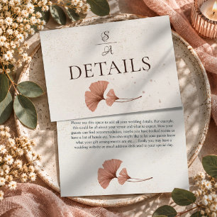 Tarjeta De Recepción Boda Monograma Acuarela Boho Rústica
