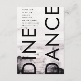 Tarjeta De Recepción Boda Neutral de Género Ultra Moderno