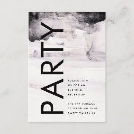 Tarjeta De Recepción Boda Neutral de Género Ultra Moderno