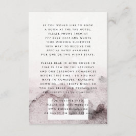 Tarjeta De Recepción Boda Neutral de Género Ultra Moderno