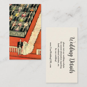Tarjeta De Recepción Boda, novia y Groom de Art Deco Vintage