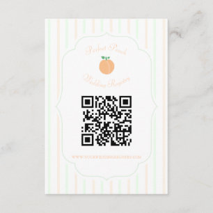 Tarjeta De Recepción Boda perfecta de melocotón