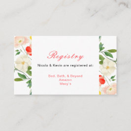 Tarjeta De Recepción Boda Primaria Tulips y Daffodils