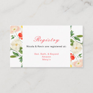 Tarjeta De Recepción Boda Primaria Tulips y Daffodils