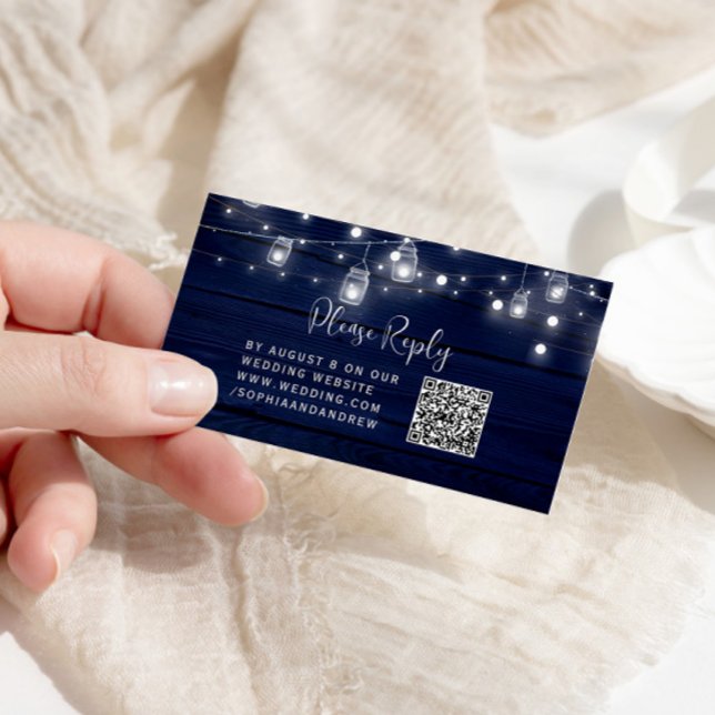 Tarjeta De Recepción Boda QR RSVP (Subido por el creador)
