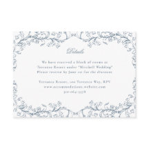 Boda Romántica Chinoiserie Azul Francés Antiguo