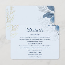 Tarjeta De Recepción Boda Romántica en el Paseo Marítimo