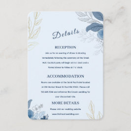 Tarjeta De Recepción Boda Romántica en el Paseo Marítimo