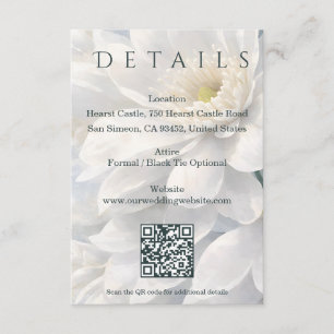 Tarjeta De Recepción Boda romántica y elegante de lujo silencioso en ma