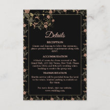 Boda romántico negro y rosa del té
