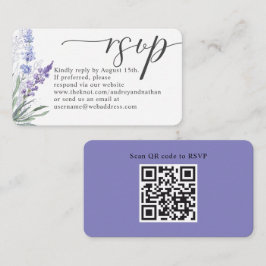 Tarjeta De Recepción Boda RSVP de código QR de lavadora elegante